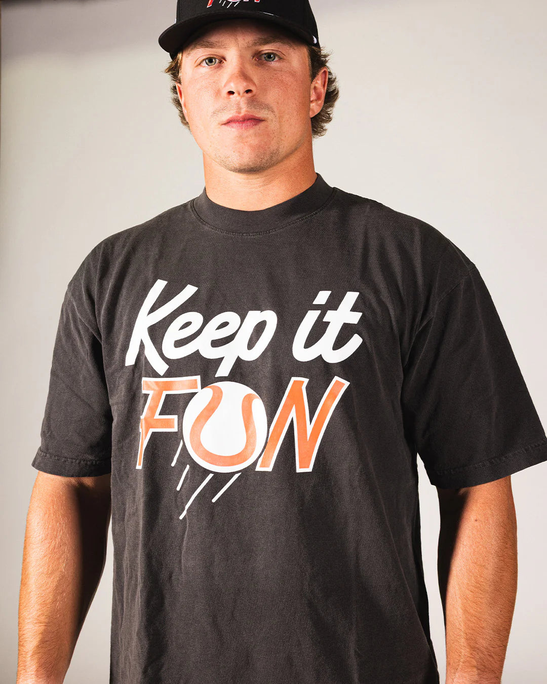 Baseballism Adult Keep It Fun Relaxed Fit T-Shirt (Black) - Baseballism x Austin Schultz