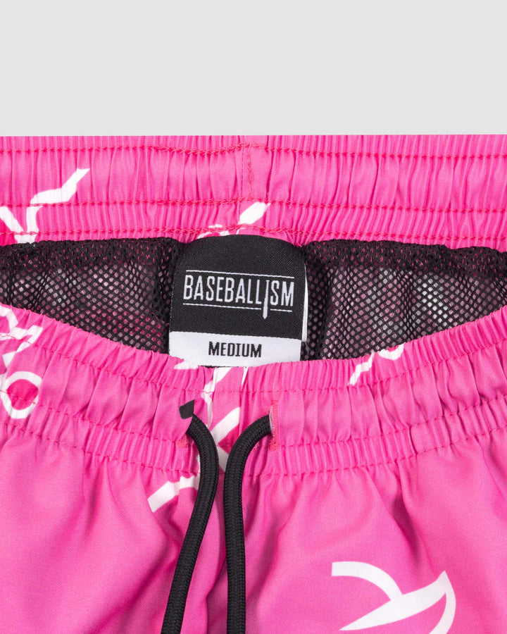 Baseballism Bubblegum Ballplayer Cage Trunks - Youth