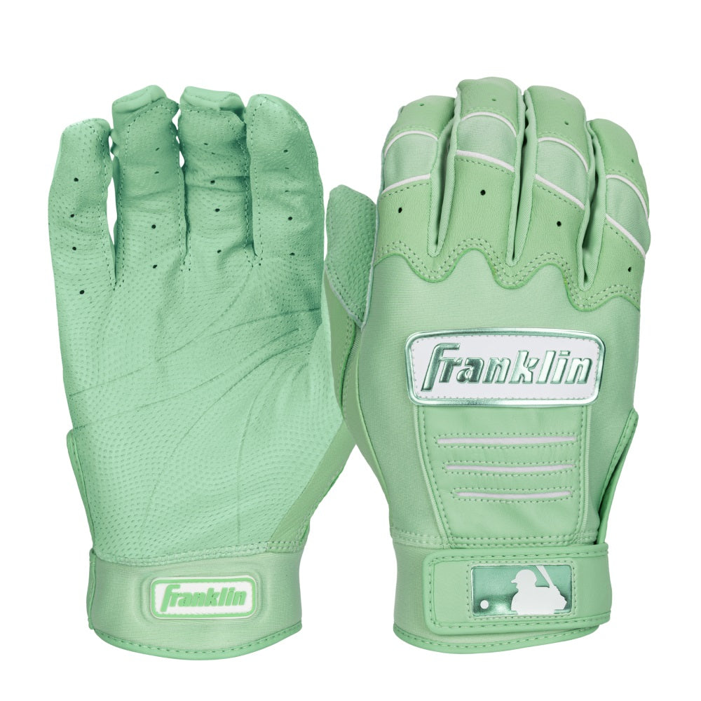 handschuhe mint FRANKLIN CFX PRO HI-LITE ADULT BATTING GLOVES: MINT GREEN