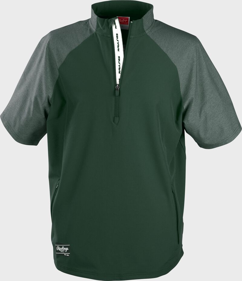 Rawlings Dark Green ColorSync Short Sleeve Cage Jacket: CSSSJ2