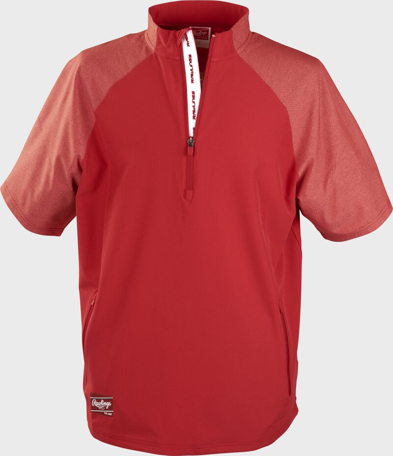 Rawlings Red ColorSync Short Sleeve Cage Jacket: CSSSJ2