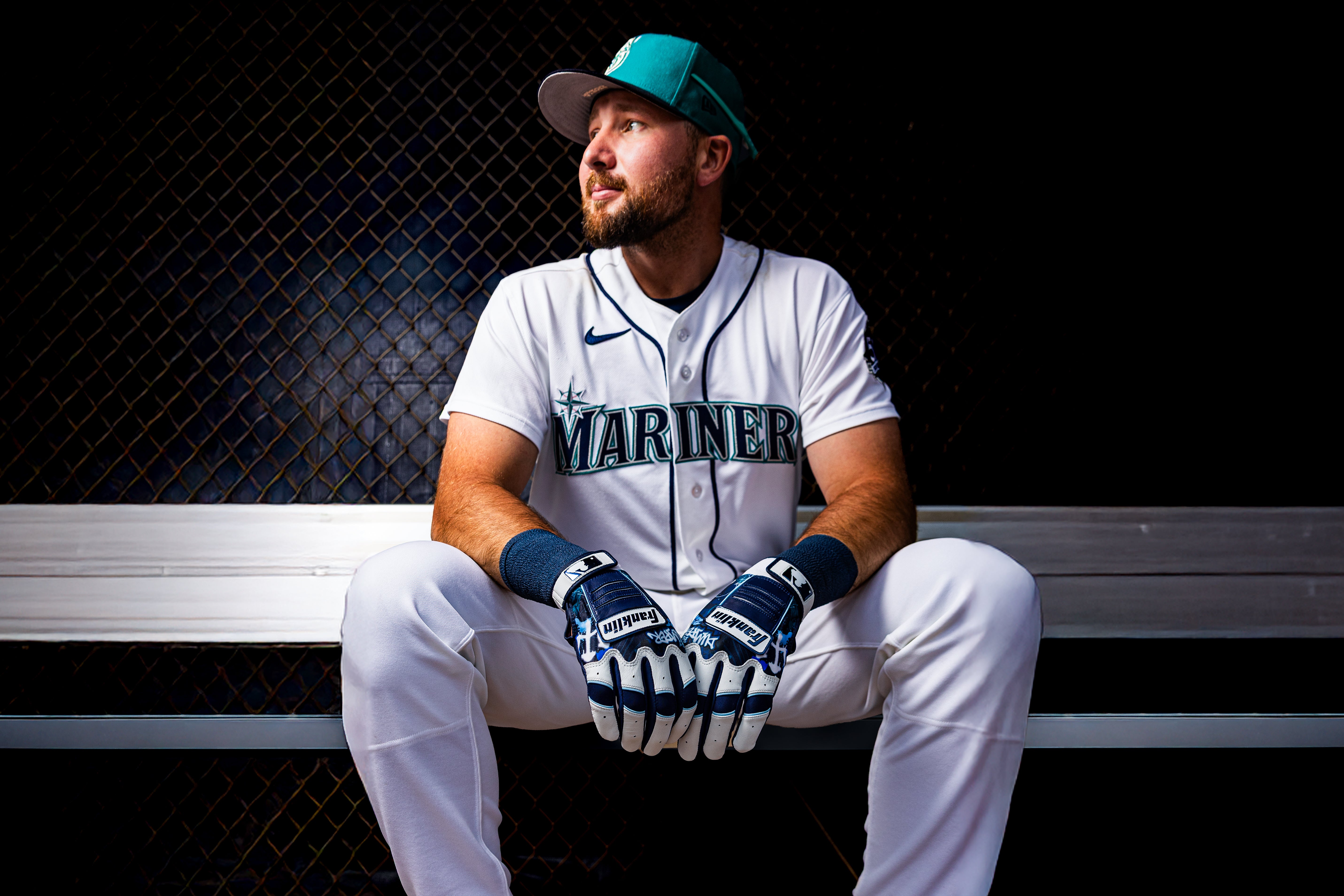 Franklin Youth CFX® Pro Limited-Edition Emerald City Cal Raleigh Batting Gloves