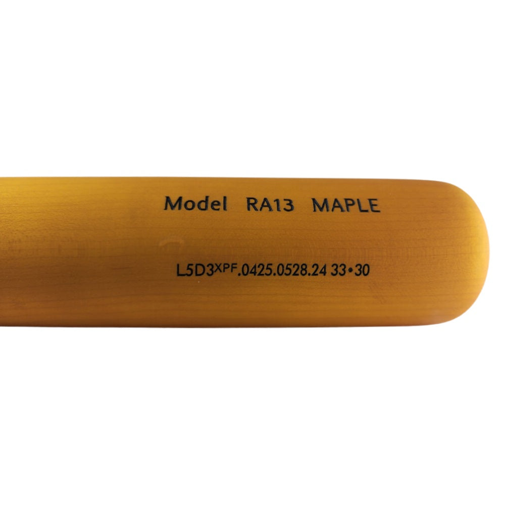 Chandler RA13 Maple Bat: Hot Mustard