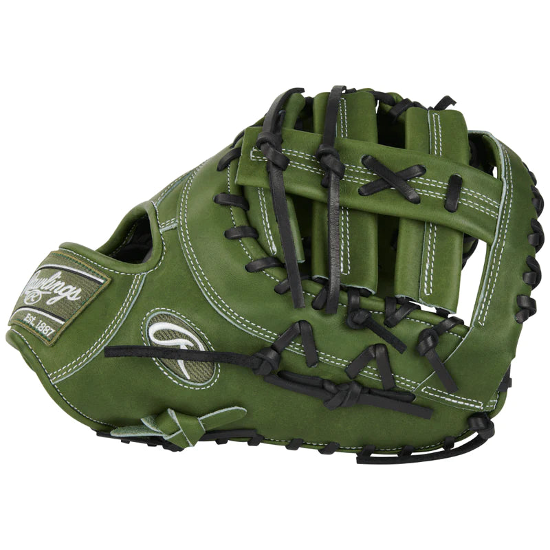 Rawlings Heart of the Hide 13" Military Green First Base Mitt - RPRODCTMG