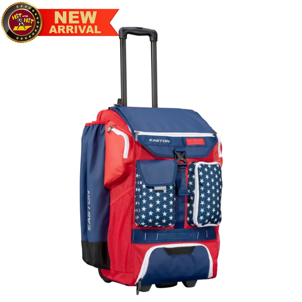 Easton 5-Tool Phenom Stars and Stripes Wheeled Bag: 5TPHENOMWB