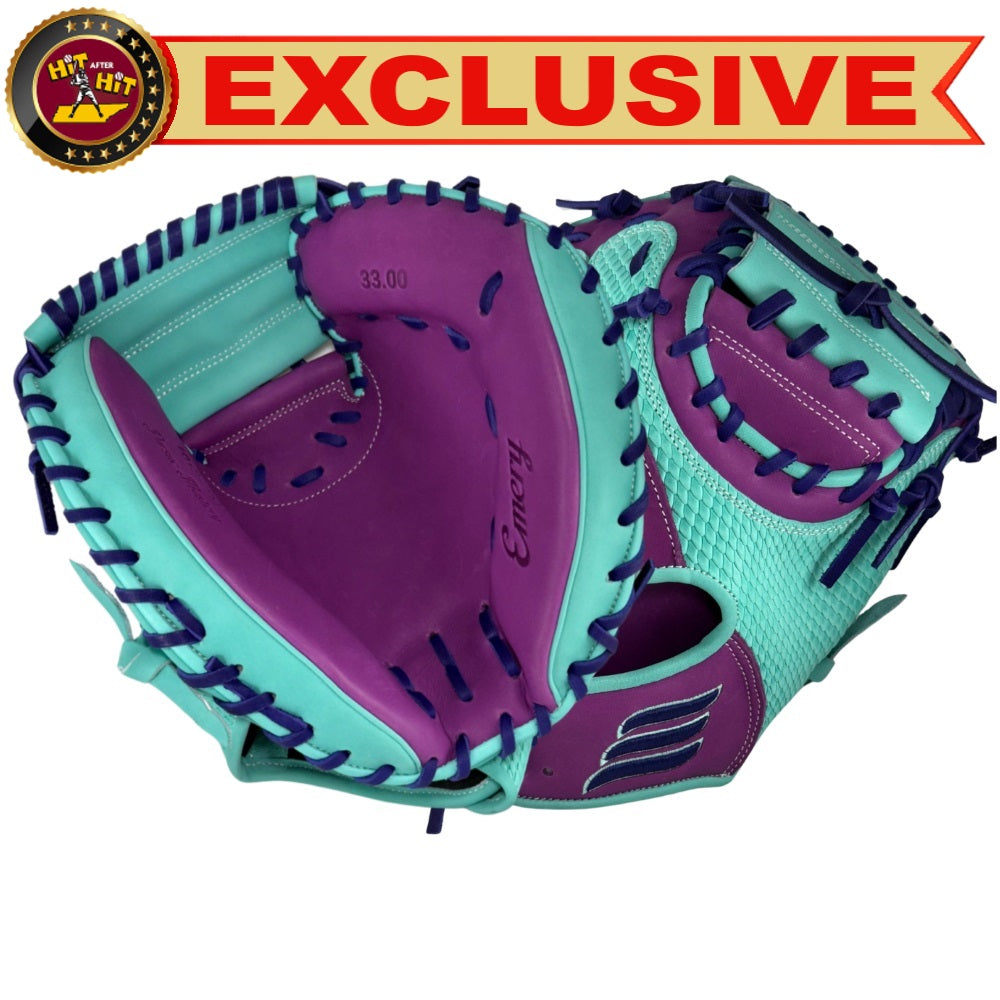 Emery 1019-CM 33" Teal and Purple Catchers Mitt