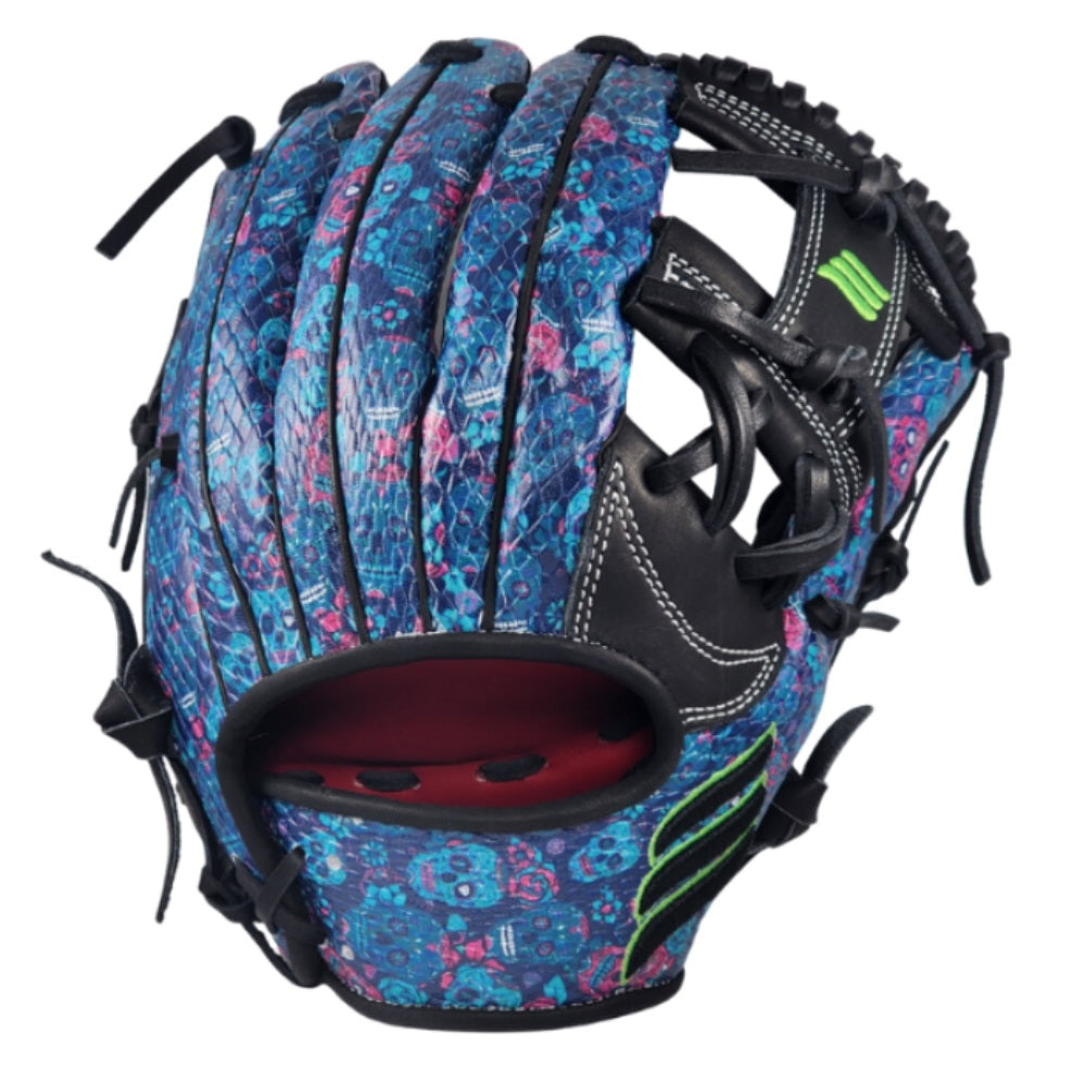 Emery 1417 11.5" Infield Halloween Glove: Sugar Skulls