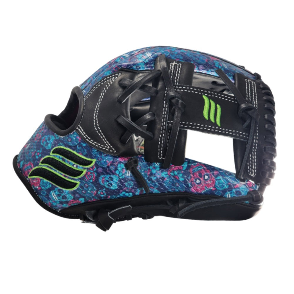 Emery 1417 11.5" Infield Halloween Glove: Sugar Skulls