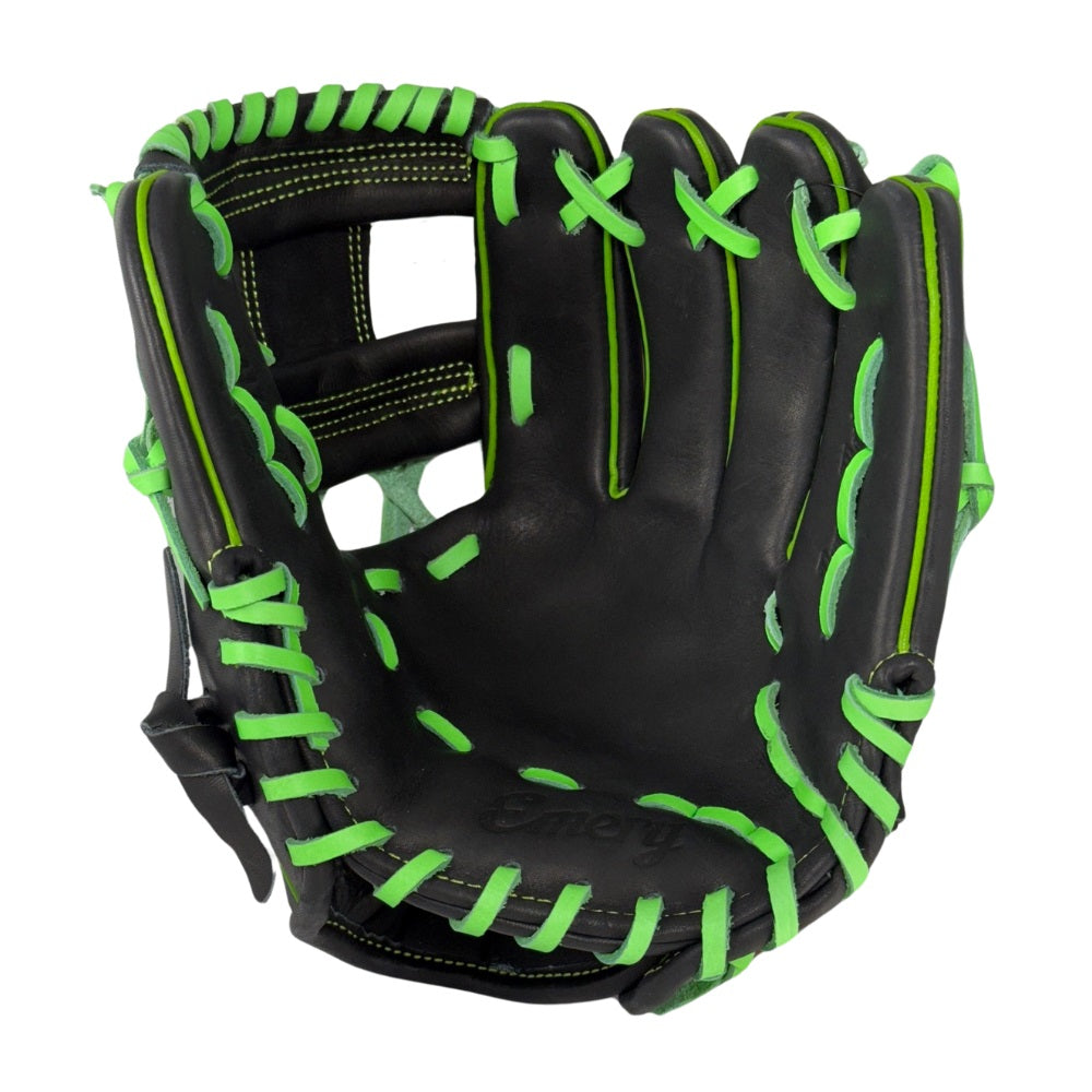 Emery 1417 Slime 11.5" Infield Glove: Black and Lime Green