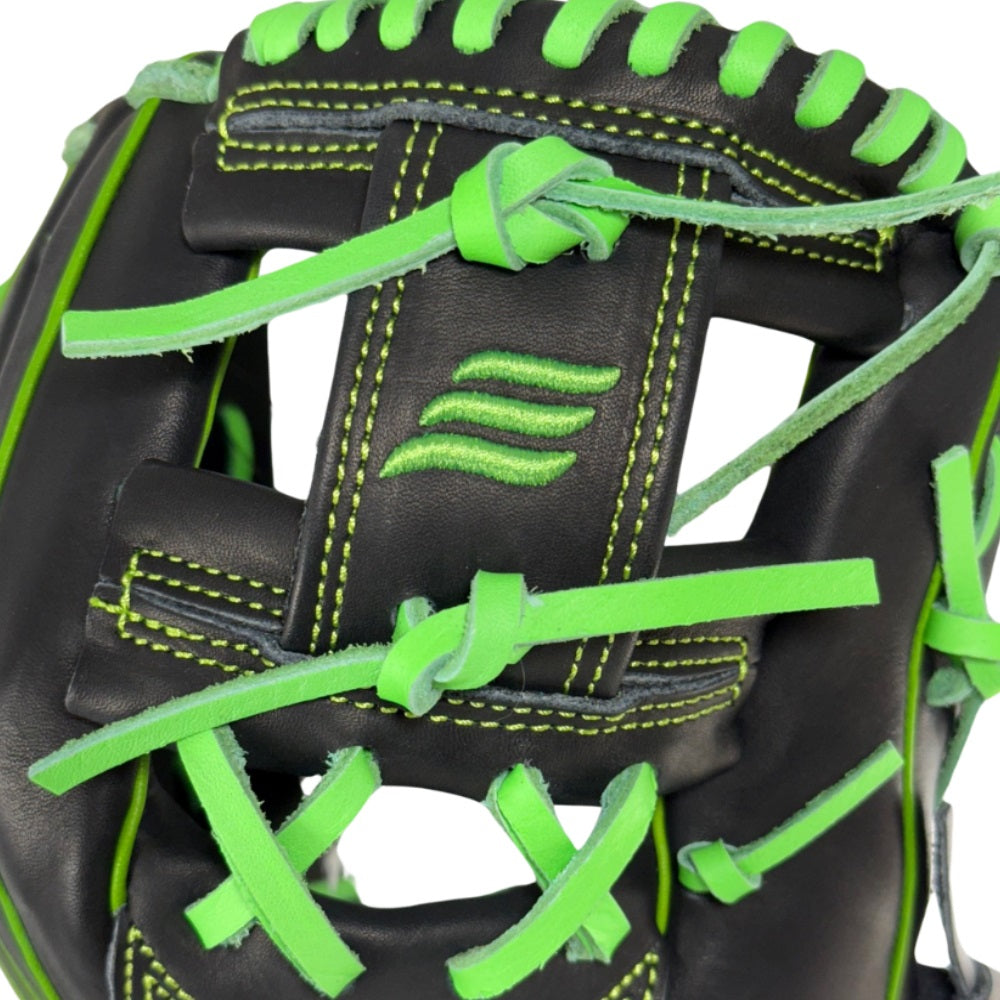 Emery 1417 Slime 11.5" Infield Glove: Black and Lime Green