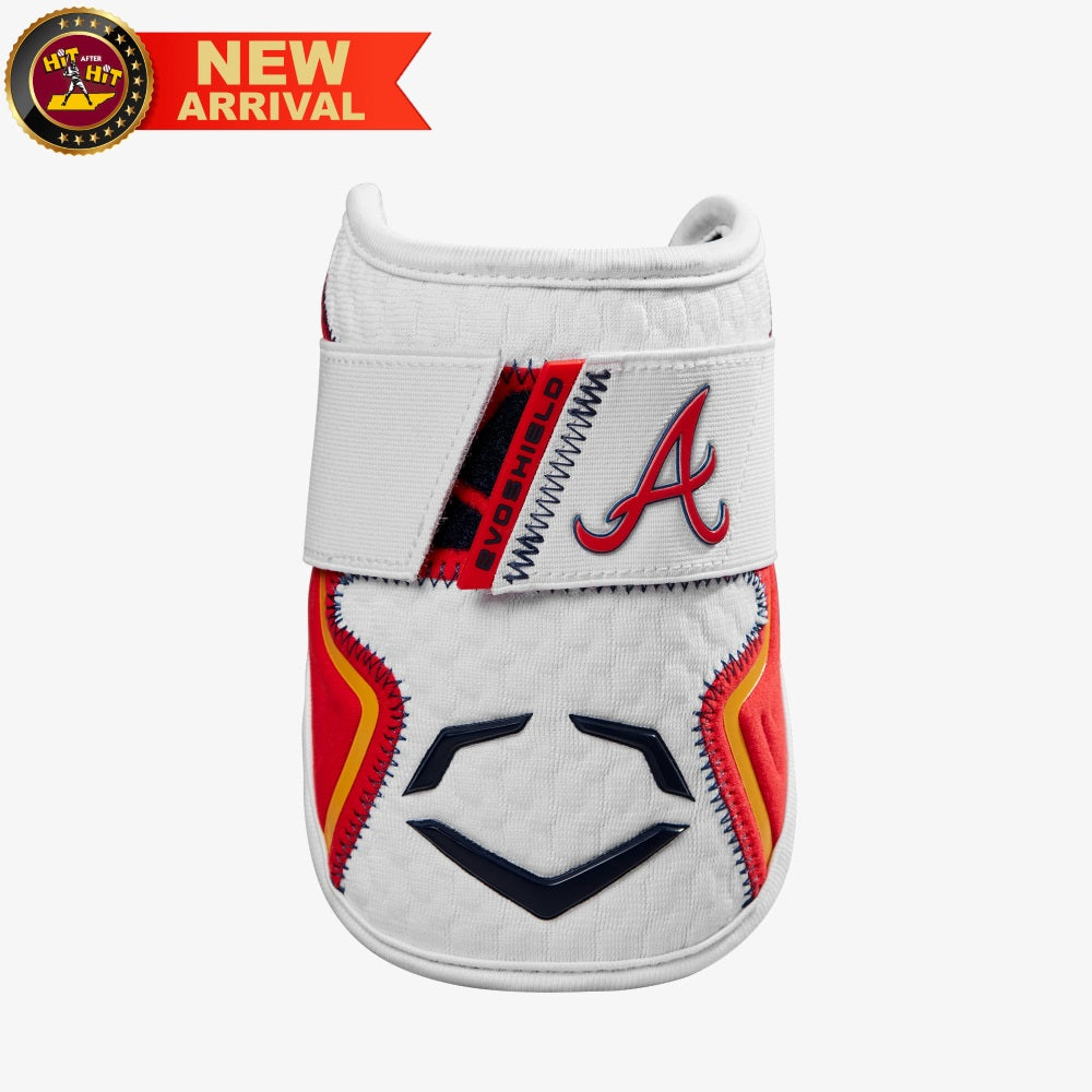 EvoShield PRO-SRZ 2.0 ON FIELD COLLECTION BATTER'S ELBOW GUARD: BRAVES