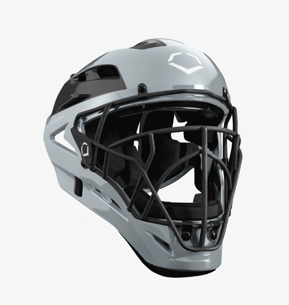 evoshield football helmet EvoShield Pro-SRZ Road Gray Catcher's Helmet: WB5708408