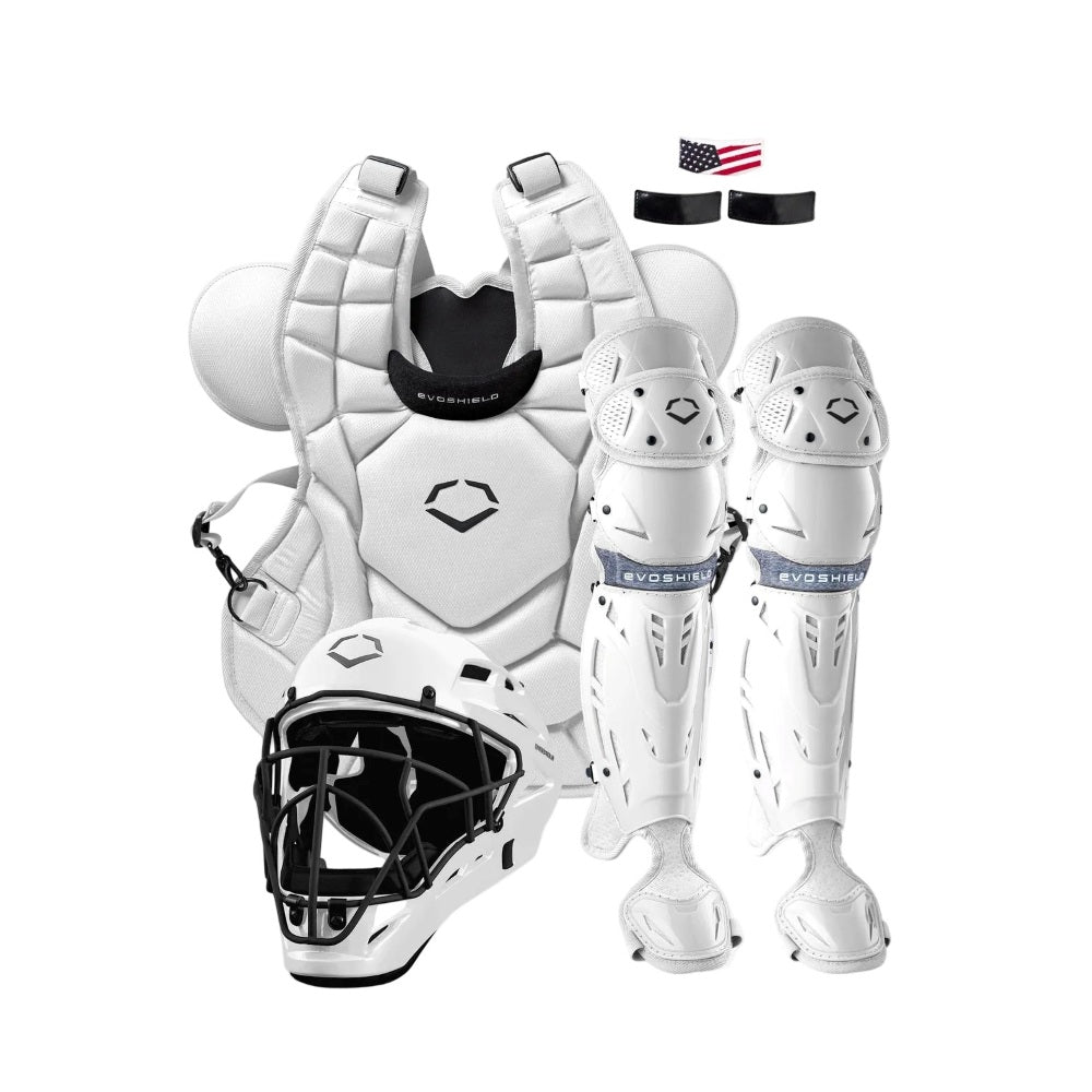 EvoShield SRZ-1™ Baseball White Catcher's Gear Kit: WBR00028006