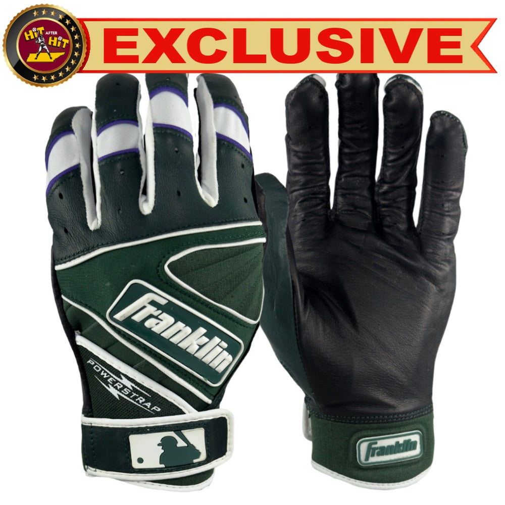 Franklin EXCLUSIVE Custom Power Strap MLB City Connect Batting Gloves: Rockies