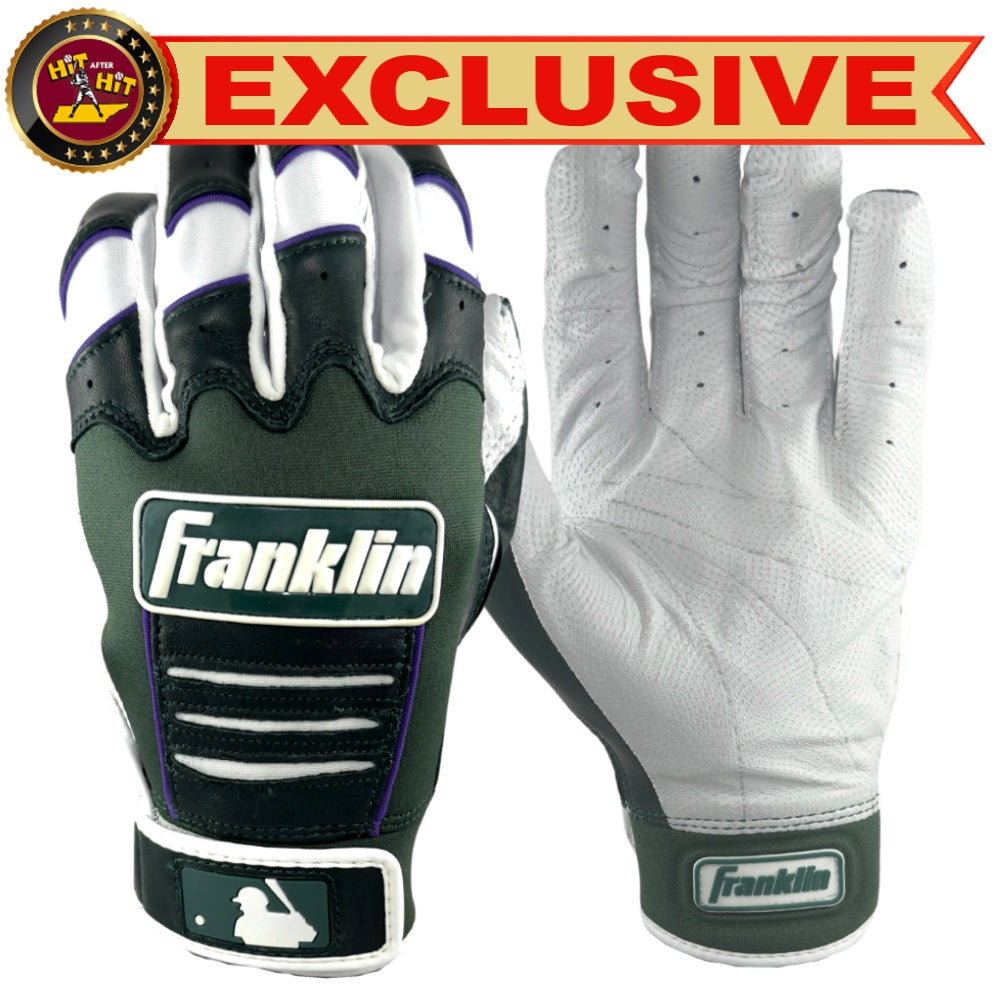 Franklin EXCLUSIVE Custom CFX 2 MLB City Connect Batting Gloves: Rockies