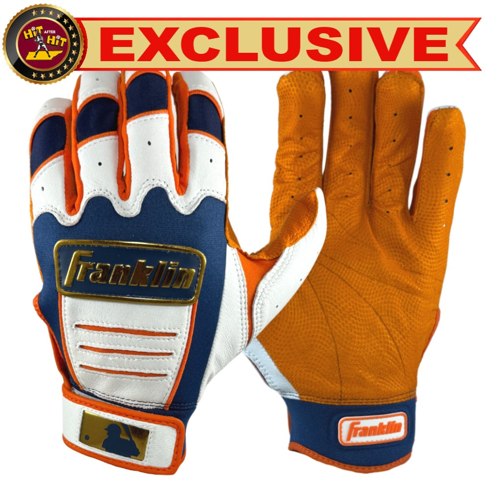 Franklin EXCLUSIVE Custom CFX 2 MLB City Connect Batting Gloves: Astros