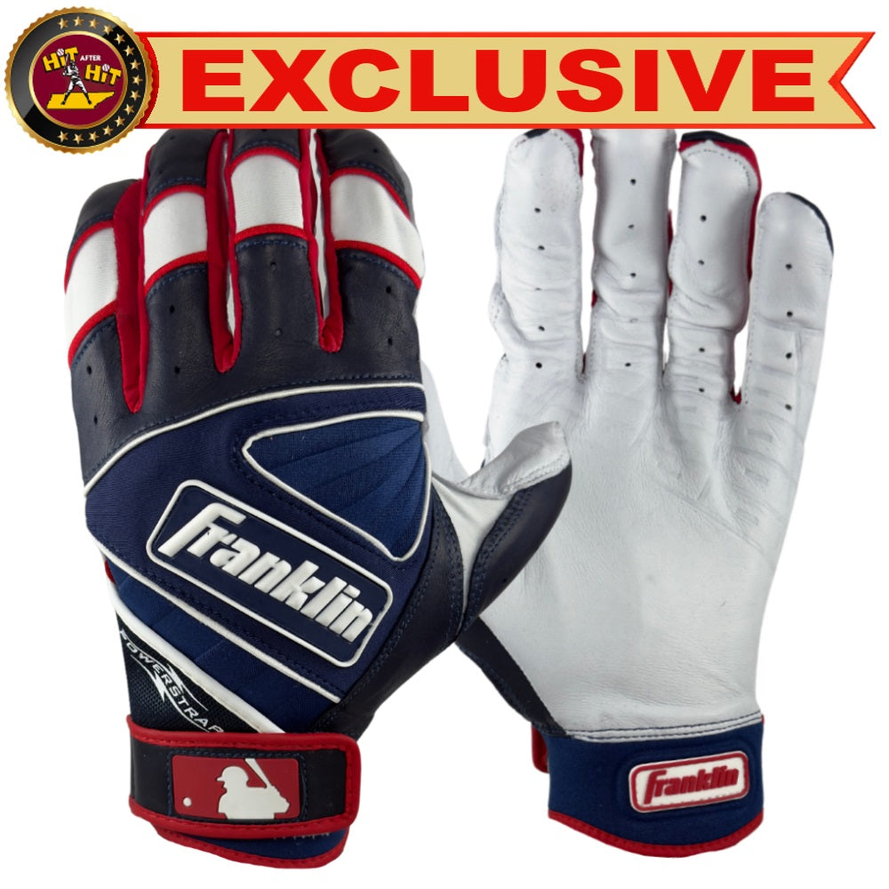 Franklin EXCLUSIVE Custom Power Strap MLB City Connect Batting Gloves: Dodgers