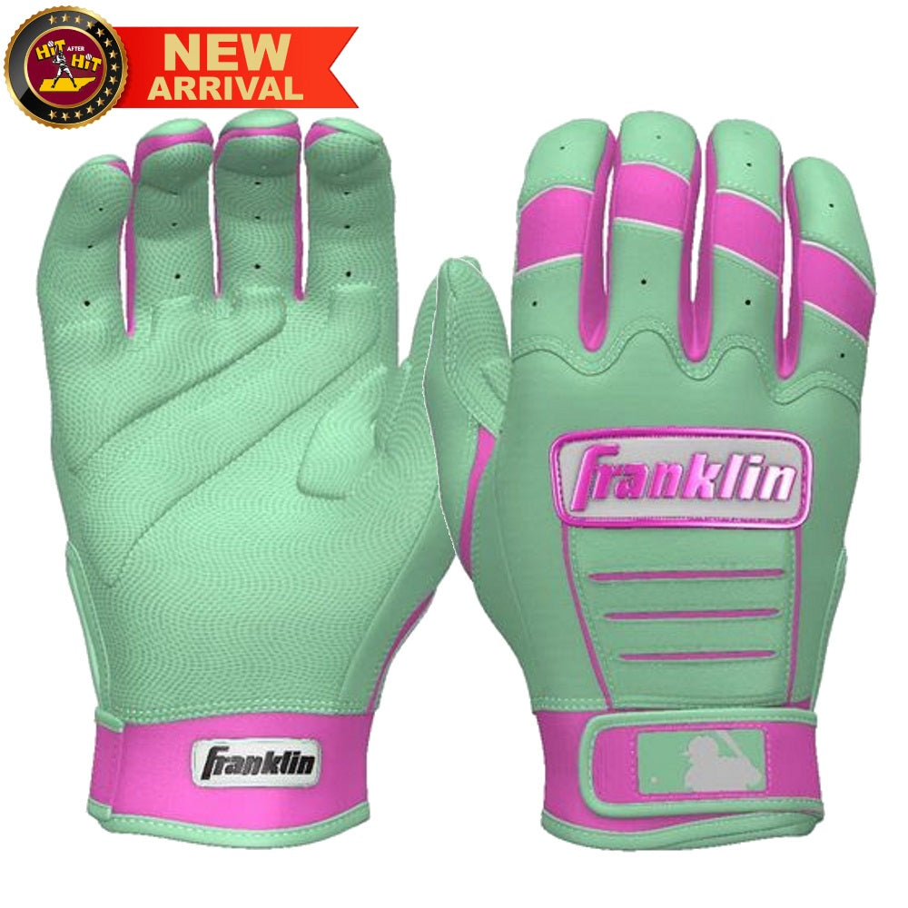 Franklin Custom Youth CFX Pro Batting Gloves: Mint/Pink