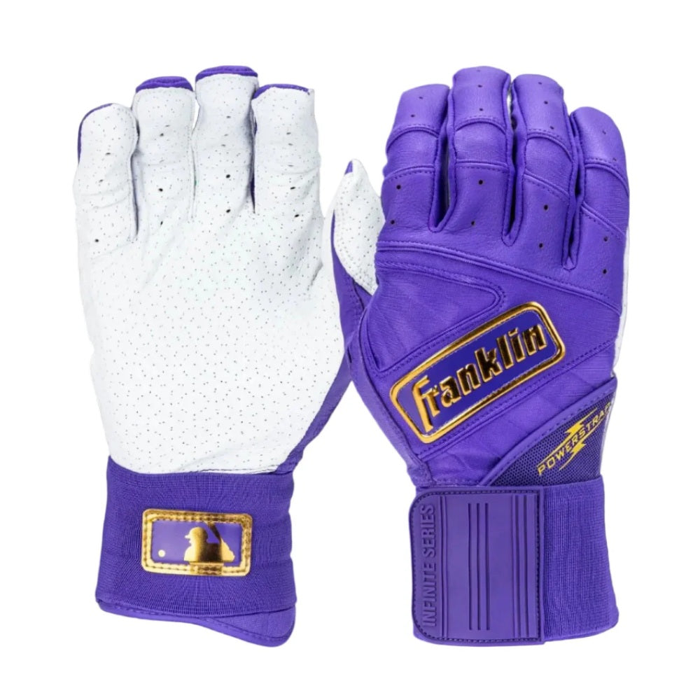 Franklin Adult Powerstrap® Infinite Batting Gloves: Purple