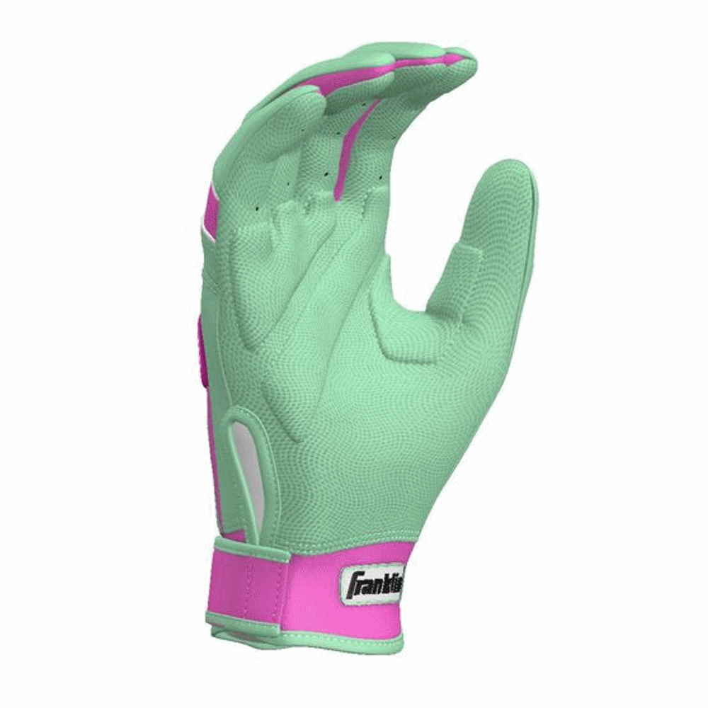 Franklin Custom Youth CFX Pro Batting Gloves: Mint/Pink