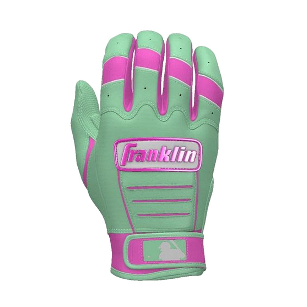 Franklin Custom Youth CFX Pro Batting Gloves: Mint/Pink