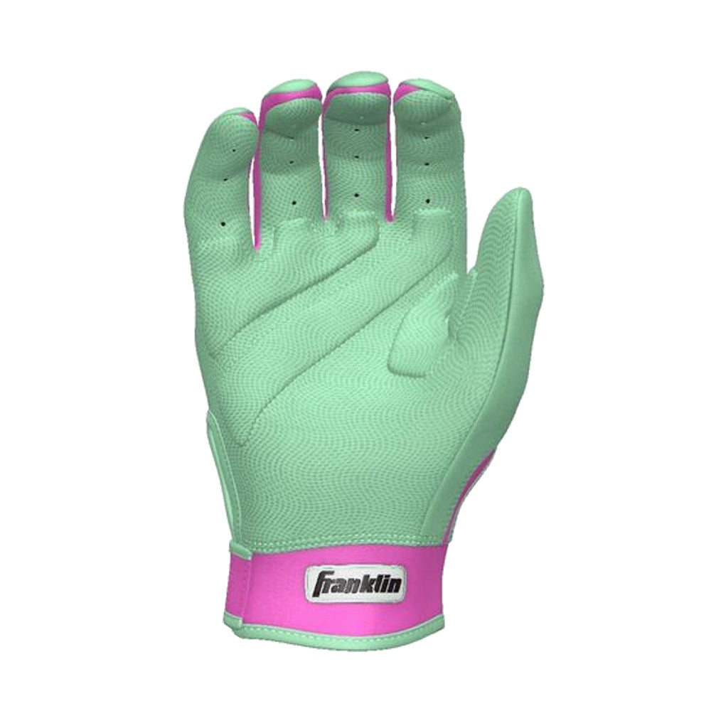 Franklin Custom Youth CFX Pro Batting Gloves: Mint/Pink