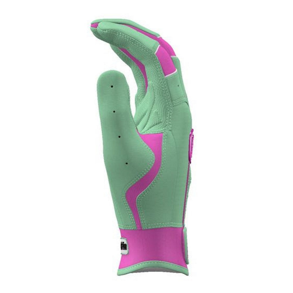 Franklin Custom Youth CFX Pro Batting Gloves: Mint/Pink