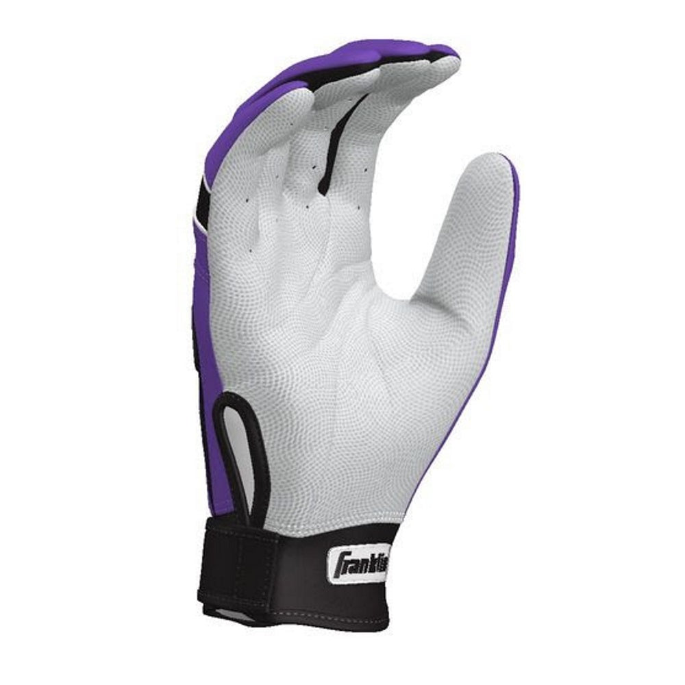 Franklin Custom Adult CFX Pro Batting Gloves: Purple/Black