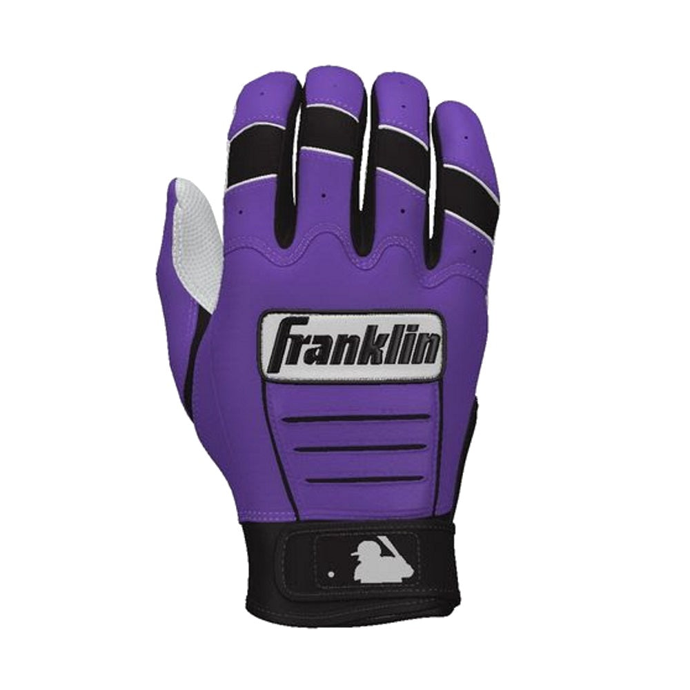 Franklin Custom Adult CFX Pro Batting Gloves: Purple/Black