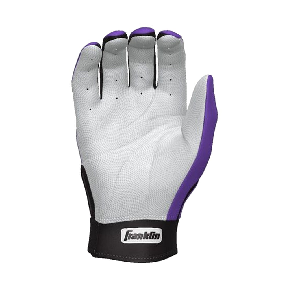 Franklin Custom Adult CFX Pro Batting Gloves: Purple/Black