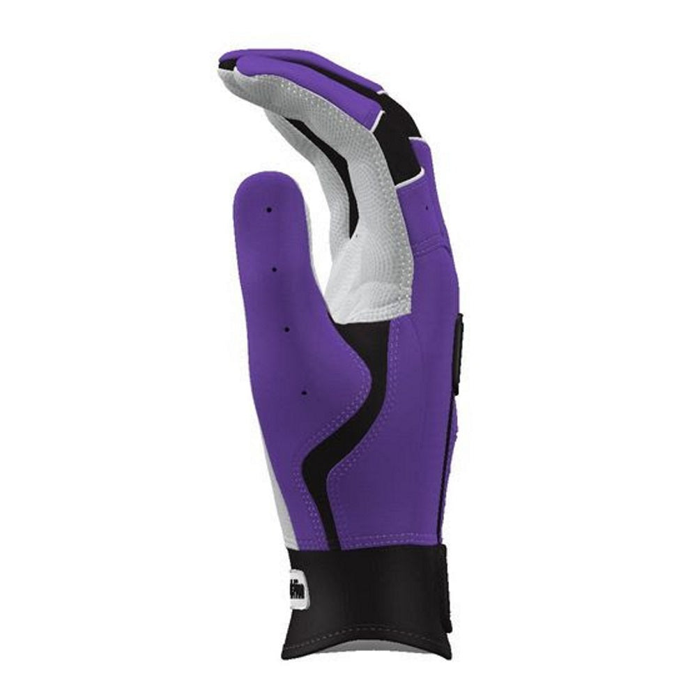 Franklin Custom Adult CFX Pro Batting Gloves: Purple/Black