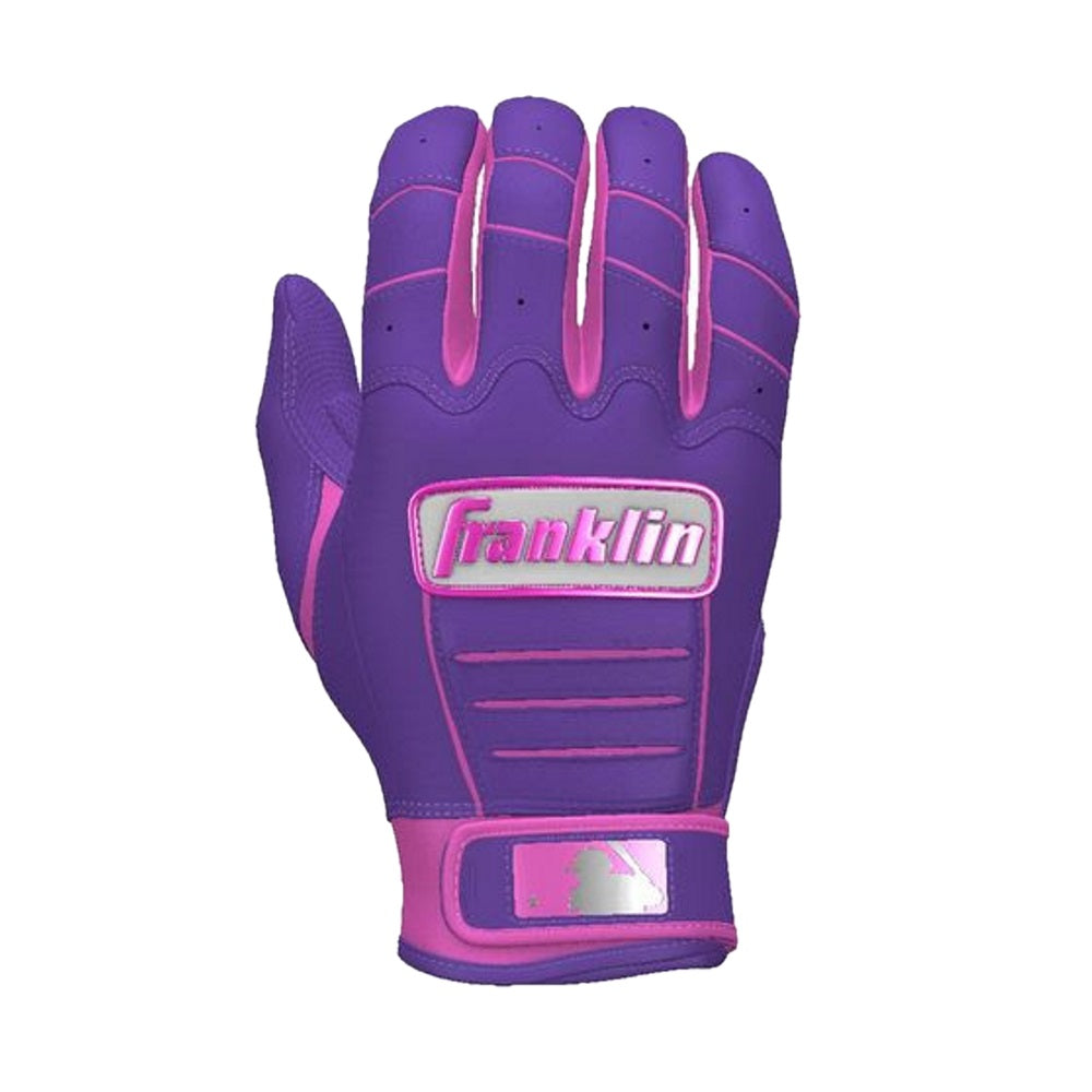 Franklin Custom Adult CFX Pro Batting Gloves: Purple/Pink