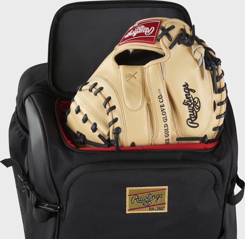RAWLINGS GOLD COLLECTION WHEELED BAG: BLACK