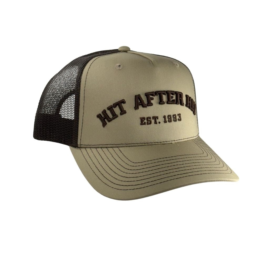 Richardson 112FPC Hit After Hit Adjustable Cap: Khaki/Coffee