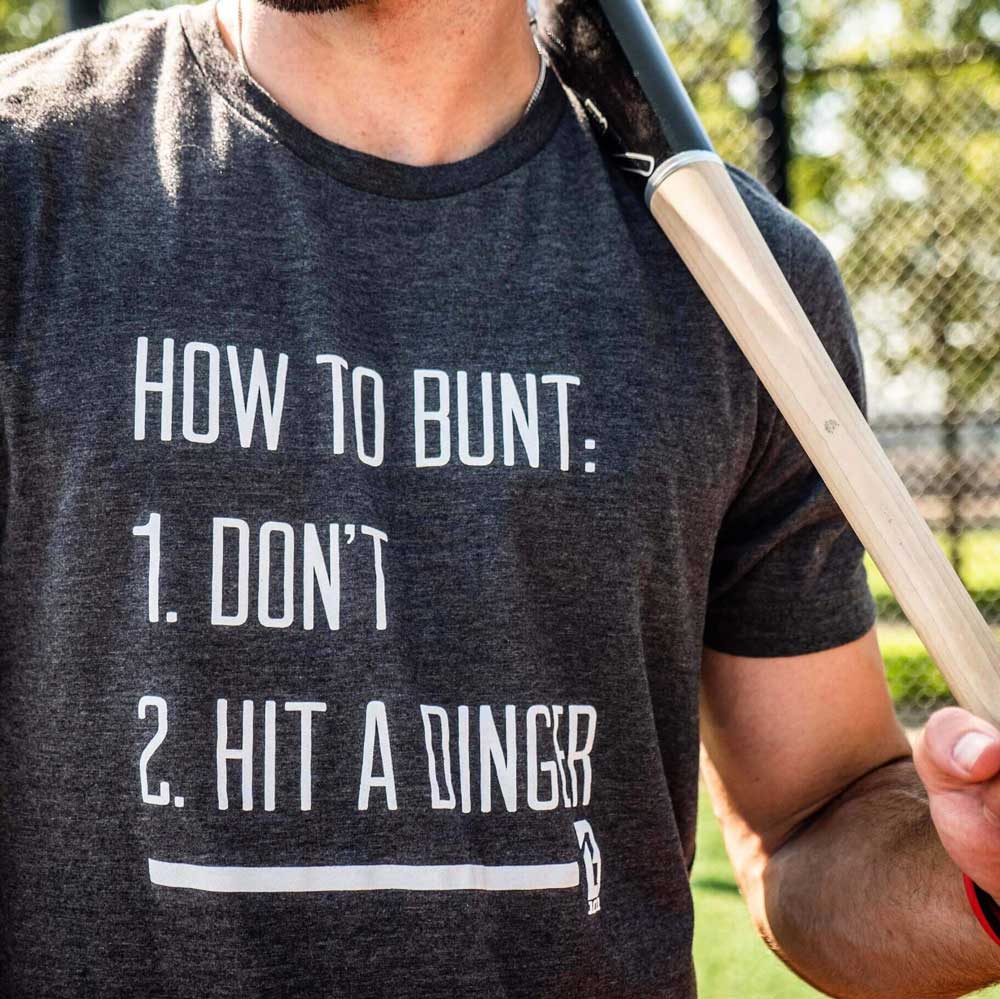 Baseball Lifestyle 101 How to Bunt T-shirt (Adult)