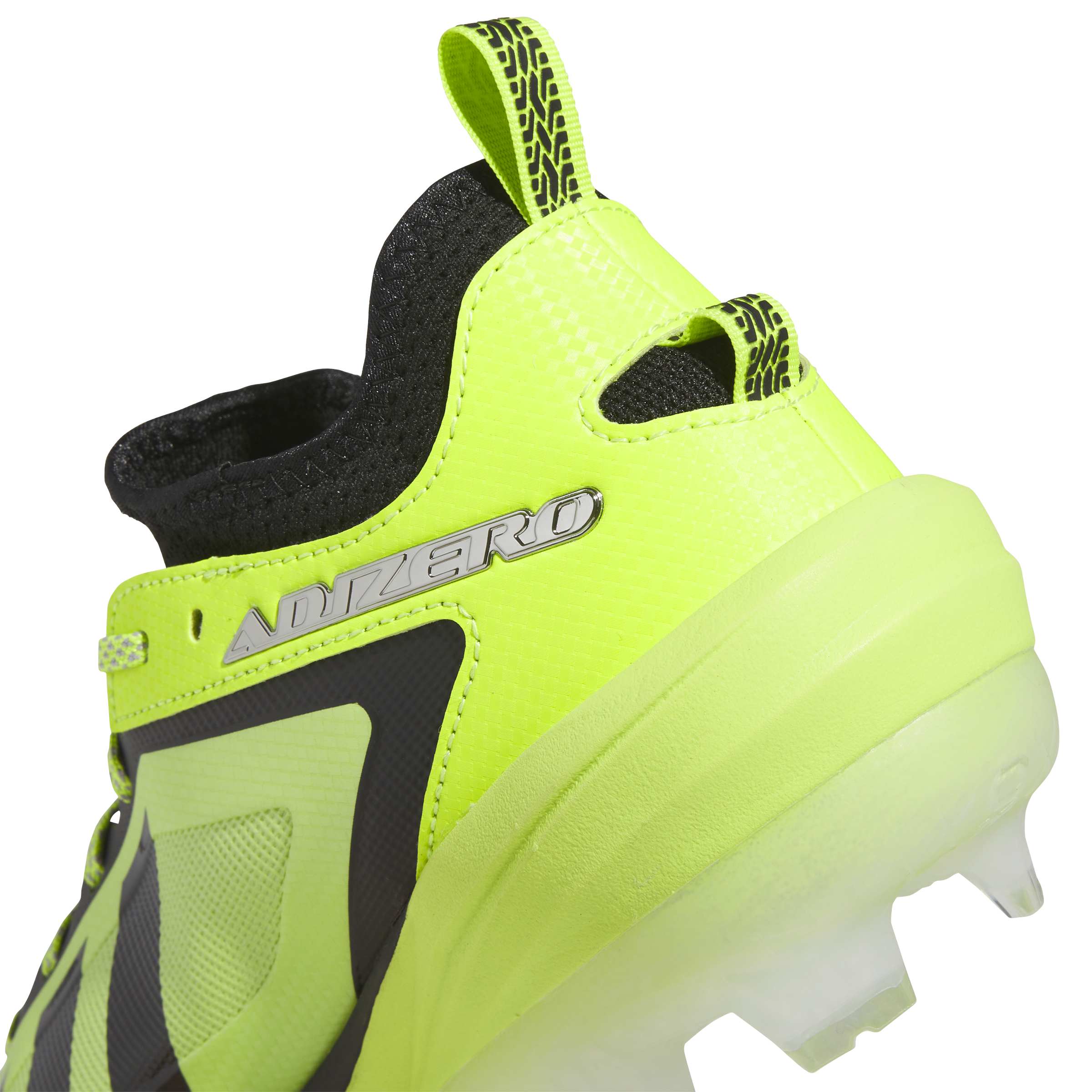 Adidas Adizero Impact 3.0 Solar Slime/Silver Molded Baseball Cleats: JS4959