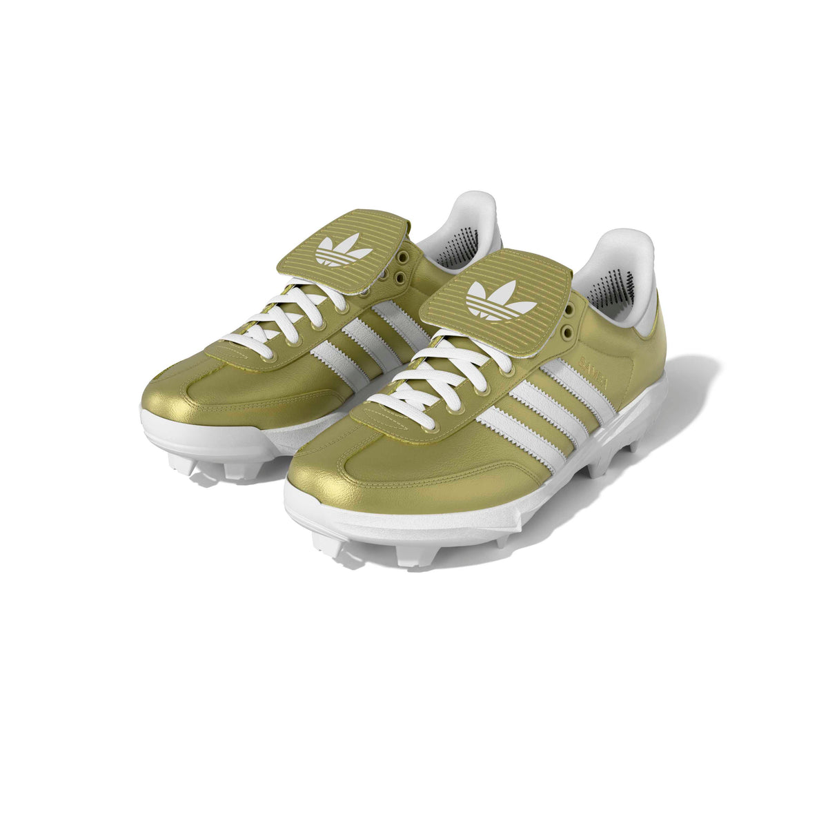 Adidas Samba TPU Metallic Gold Baseball Cleat: KH6093