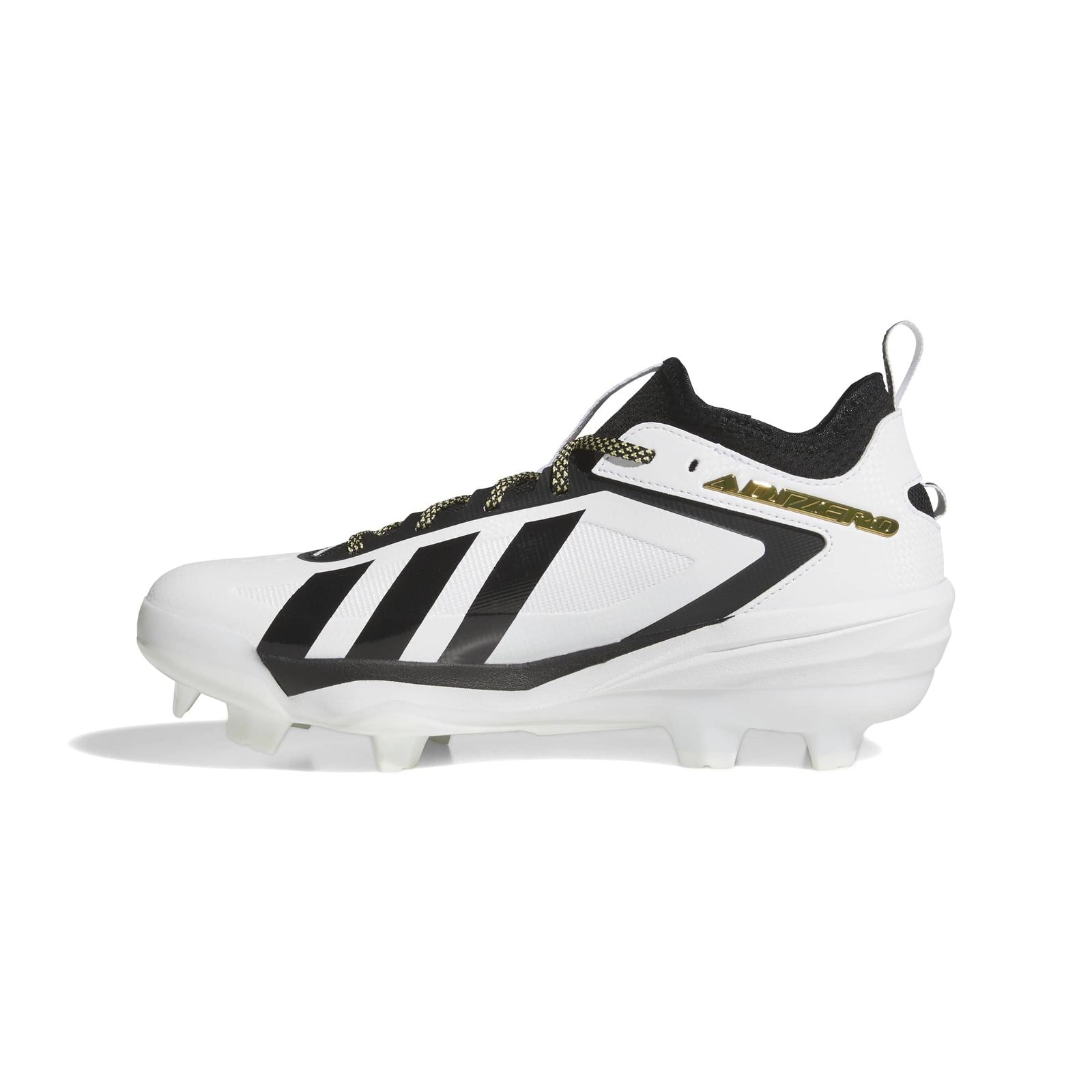 ATHLETIA2点 Adidas Adizero Impact 3.0 White/Gold/Black TPU Baseball Cleats: KH8042