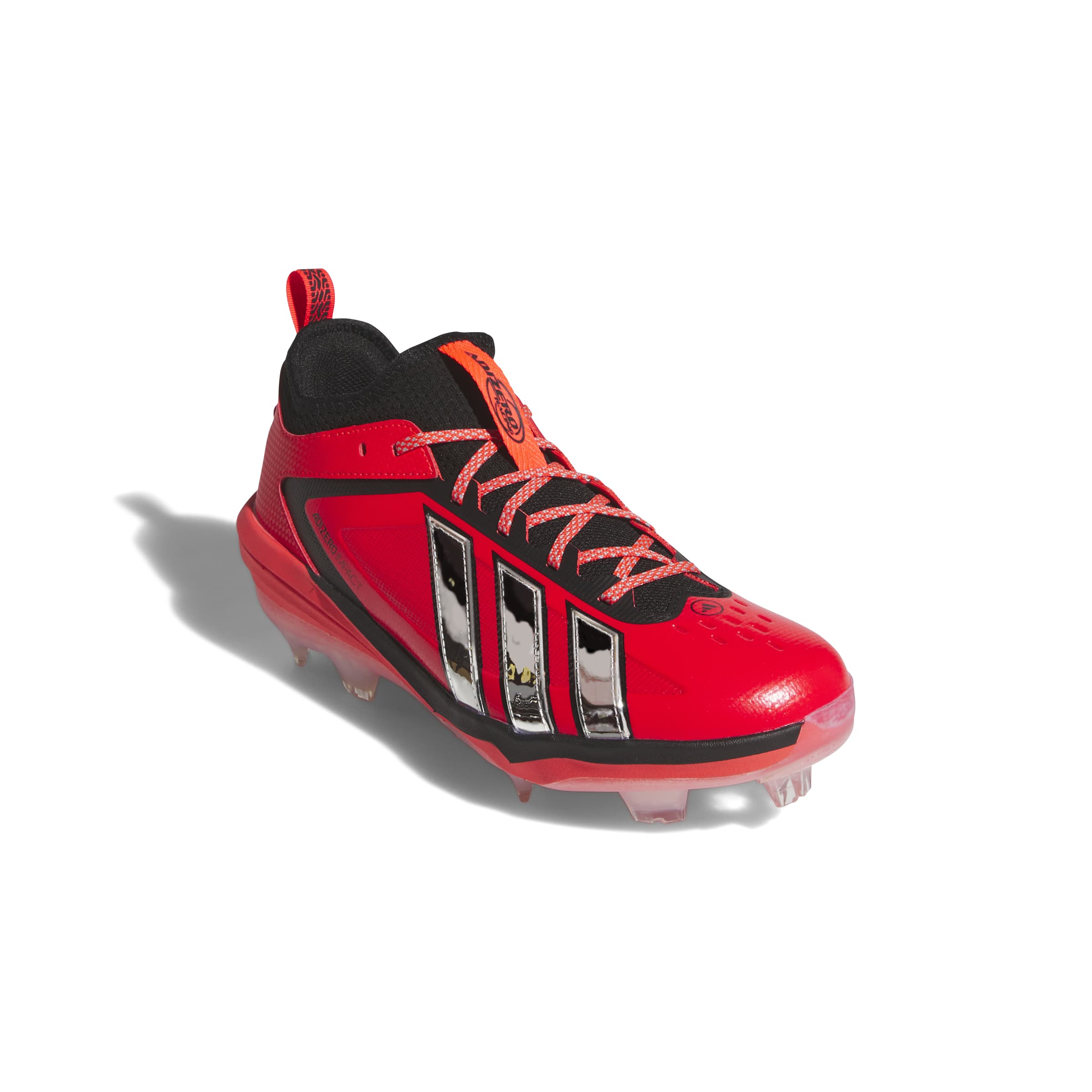 Adidas Adizero Impact 3.0 Red/Silver TPU Baseball Cleats: KI0802