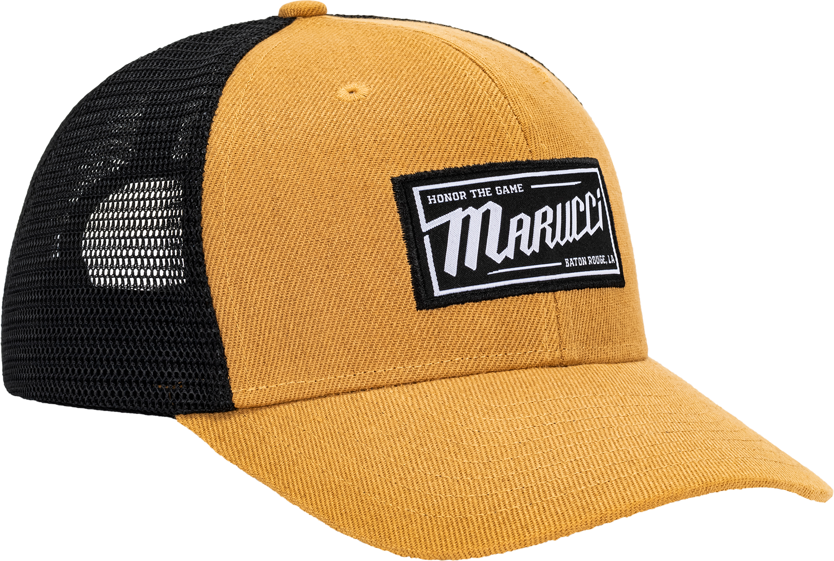 Marucci Wood Shed Trucker Cap: Khaki/Black