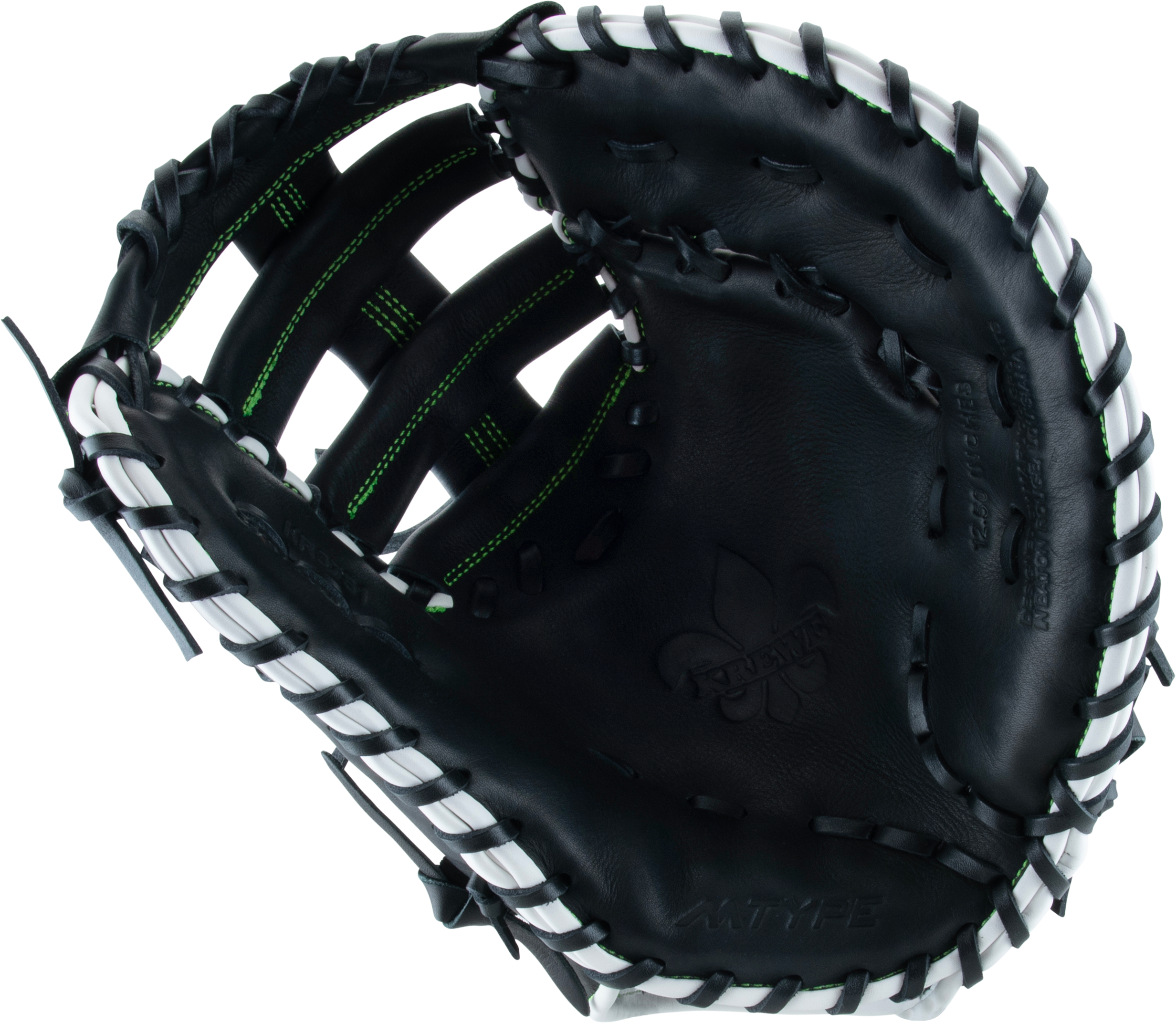 Marucci Krewe Series 12.50" Baseball First Base Mitt: MFG3KR37S1-BK/NG