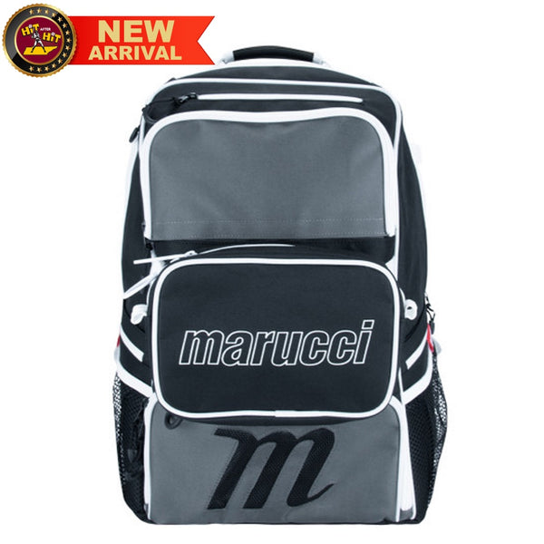 baseball backpack for coaches Marucci Rovr Baseball & Softball Equipment Backpack MBRVRBP: BLACK/GRA