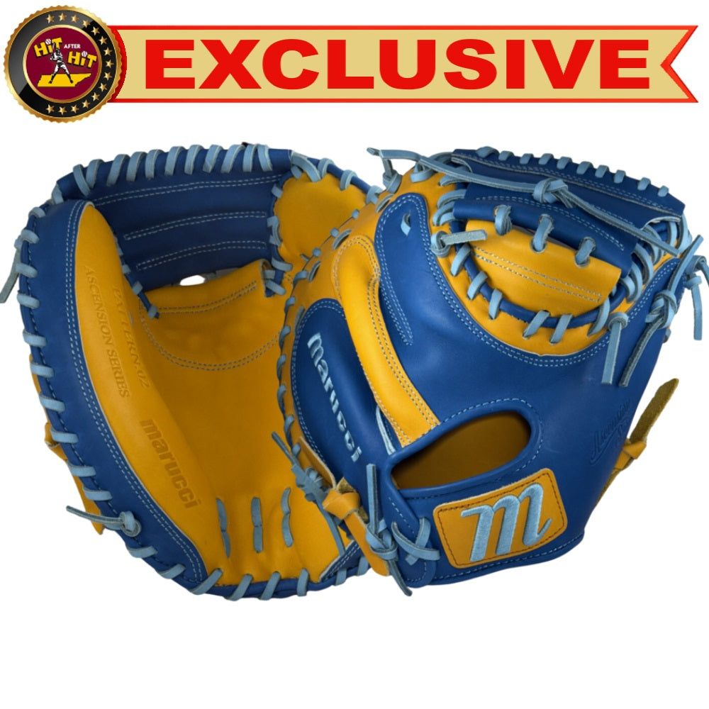 Marucci Custom Ascension 33" Baseball Catcher's Mitt: Electric Blue/Mesa