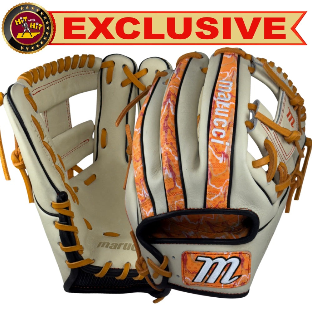 Marucci Custom Exclusive Cypress 11.5" Baseball Glove: Camel/Orange Crush