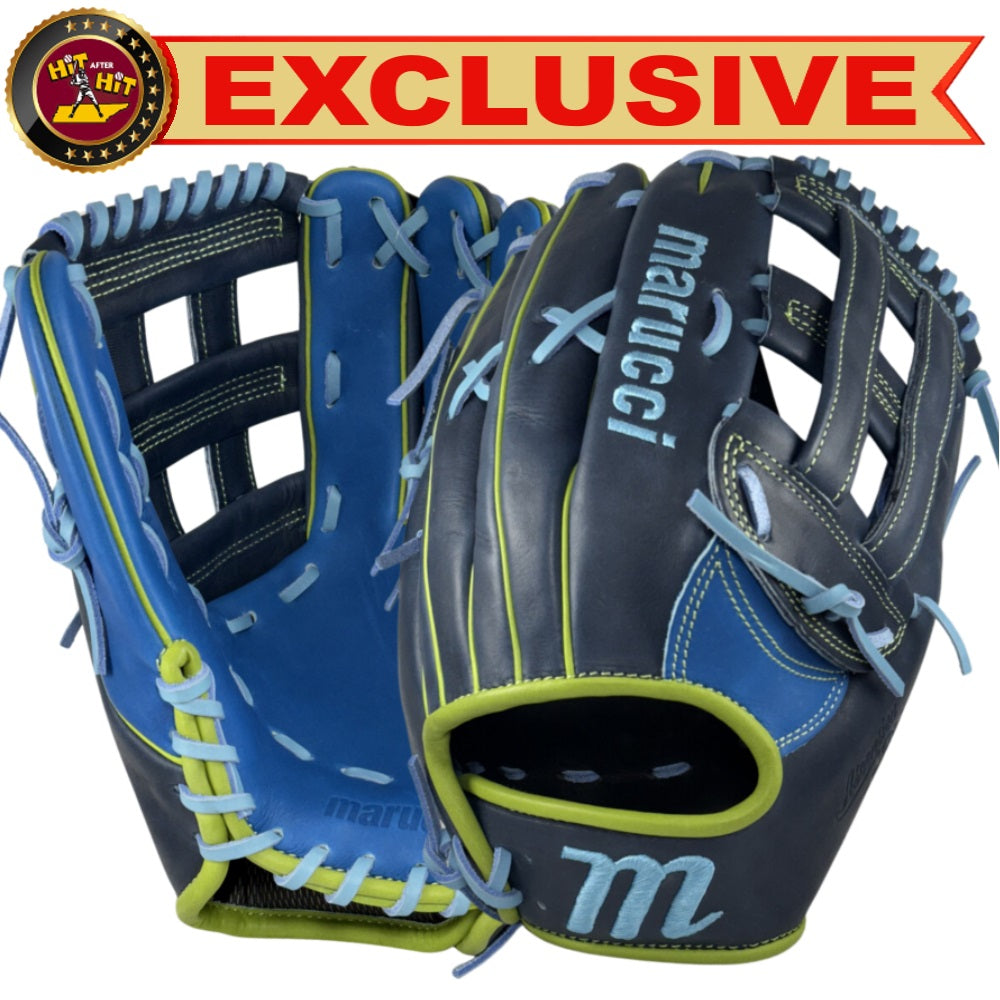 Marucci Custom Ascension M Type 12.5" Baseball Glove: Navy/Electric Blue/Lime