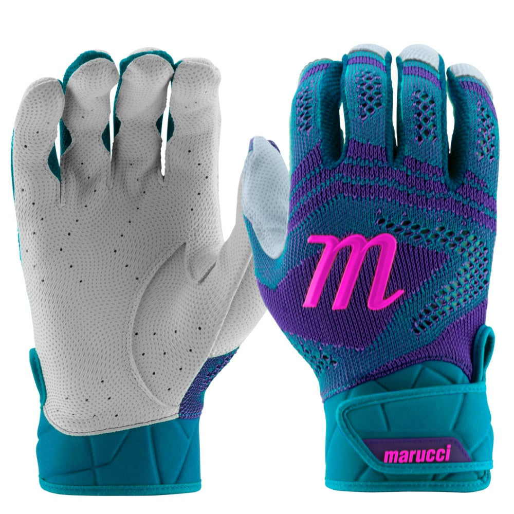 Marucci Adult Breeze Knit Batting Gloves: MBG2BRKN CB/PR