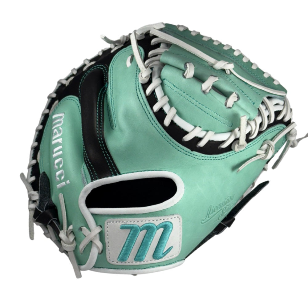 Marucci Custom Ascension 33" Baseball Catcher's Mitt: Mint/Black