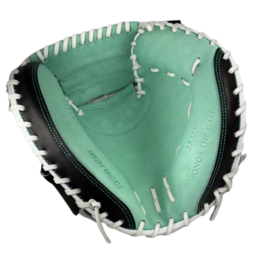 Marucci Custom Ascension 33" Baseball Catcher's Mitt: Mint/Black