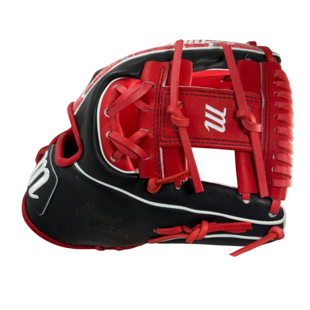 MARUCCI CUSTOM EXCLUSIVE CAPITOL SERIES 11.50" I-WEB INFIELDERS GLOVE: BLACK/RED/SCARLET CAMO
