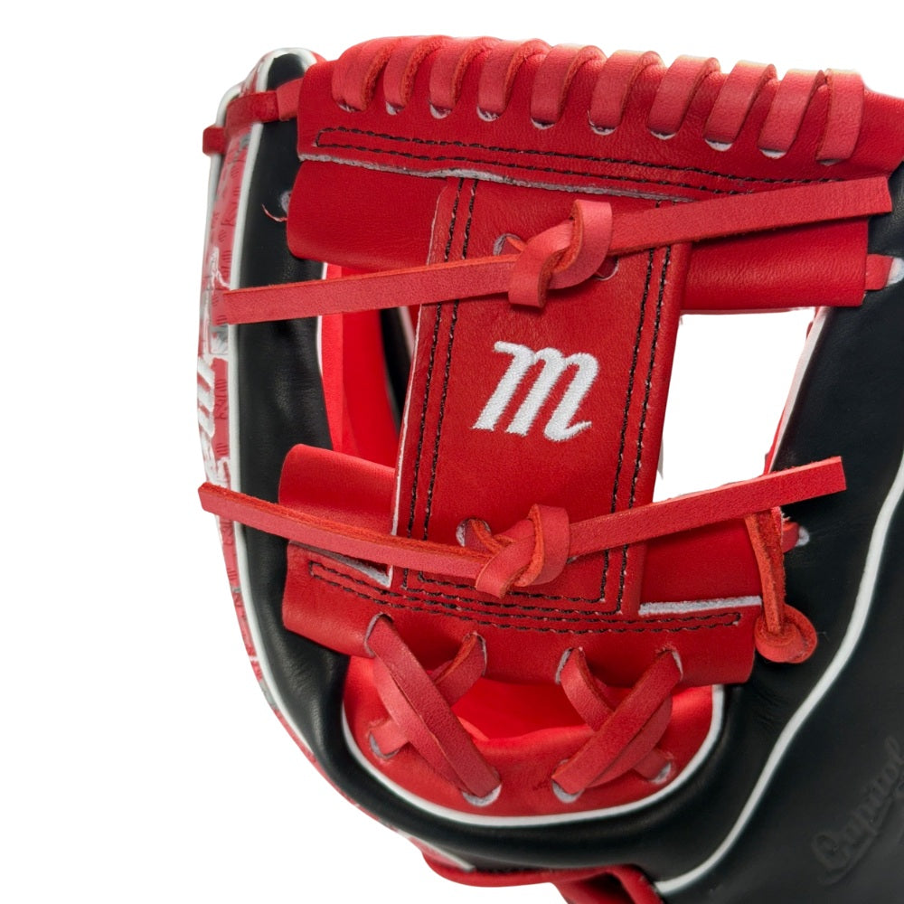 MARUCCI CUSTOM EXCLUSIVE CAPITOL SERIES 11.50" I-WEB INFIELDERS GLOVE: BLACK/RED/SCARLET CAMO